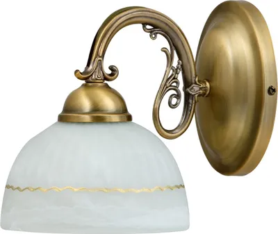 Zdjęcie produktu dla Kinkiet klasyczny Flossi brązowo-biały 1xE27x40W metal wym:14x6x22cm IP20 Rabalux