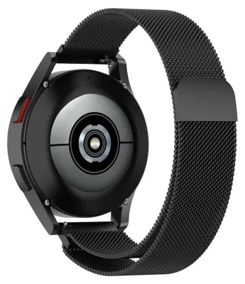 Produktbild von By Qubix Milanaise-Armband - Schwarz - passend für Samsung Galaxy Watch 4 - 40 mm / 44 mm