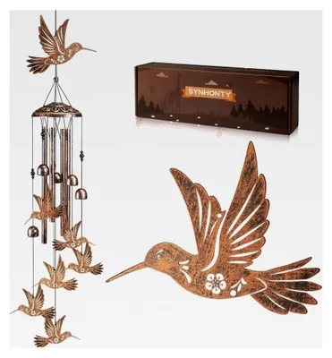 Produktbild von Kolibri-Windspiel für den Außenbereich, Geschenke für Vogelliebhaber, Dekorationen für Garten und Zuhause