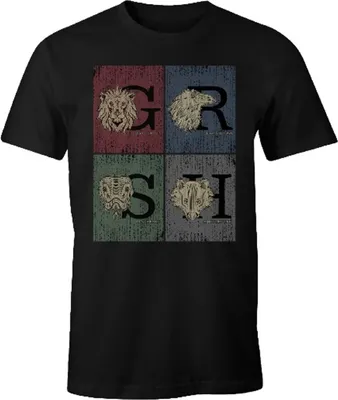 Produktbild von Harry Potter - "Hogwarts" T-Shirt für Herren CD396 (M) (Schwarz)