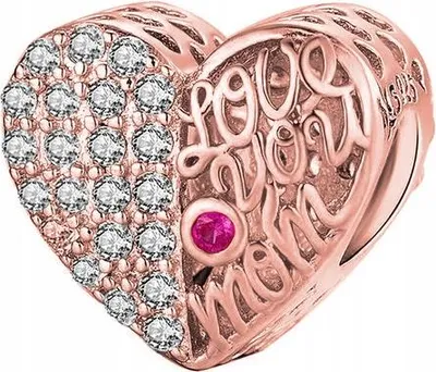 Obrázek produktu pro Pozlacené přívěsky "I love you, Mum" Nejlepší matka STŘÍBRO 925