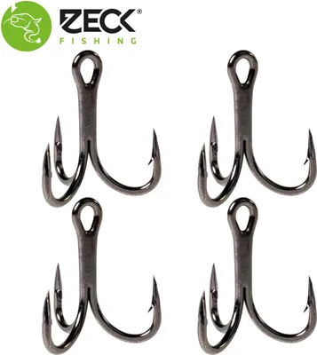 Produktbild von Zeck Cat Treble Wallerhaken - 4 Drillingshaken, Größe:S
