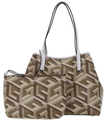 Produktbild von Guess Vikky Frauen G Cube Logo Druck Shopper Tasche Taupe – Einheitsgröße