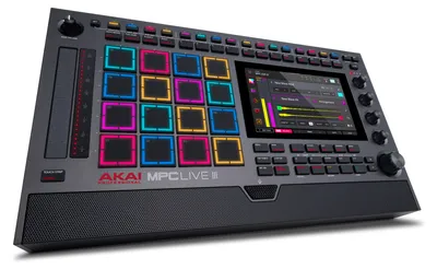 Produktbild von Akai MPC Live III Standalone Musikproduktionszentrum mit 7" Touch-Farbdisplay