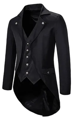 Produktbild von Solidchoice – Gothic Jacke – Herren, mittelalterlich, Vintage, Steampunk, Anzug für Halloween
