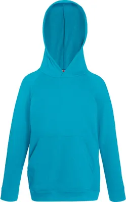 Produktbild von Fruit of the Loom - Kids Lightweight Hooded Sweat - Azure Blue - 152