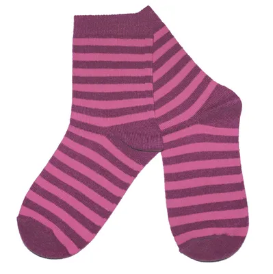 Produktbild von Kinder Basic Socken aus Baumwolle Farbige Ringel Anemone Größe 27-30