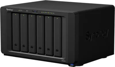 Produktbild von Synology Disk Station DS1621+ - NAS-Server - 6 Schächte - SATA 6Gb/s - RAID RAID 0, 1, 5, 6, 10, JBOD - RAM 4 GB - Gigabit Ethernet - iSCSI Support