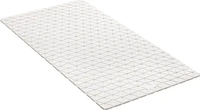 Produktbild von Antirutsch Badewannenmatte mit 94 Saugnäpfen - Rechteckig Weiß - 72 x 36 cm