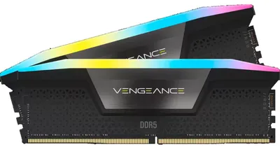 Image de Mémoire RAM - CORSAIR - Vengeance RGB DDR5 64 Go (2 x 32 Go) 6400 MHz CL32 - Noir