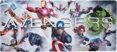 Immagine prodotto di Tappetino da scrivania Marvel Avengers Tappetino da scrivania grande per ufficio e giochi, 78×34 cm