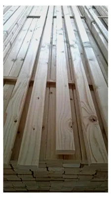 Produktbild von Naturbelassenes Holz 10 Stück B/C - Holz 24mm x 44mm x 1950mm Leisten gehobelt für Bastelarbeiten, Zaununterkonstruktionen, Sterne, Weihnachtsbaum, Akustikpaneele, Wandverkleidungen