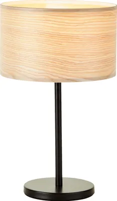 Produktbild von Tischlampe, 41 cm Höhe, Ø 25 cm, Schalter, E27, 52 W, Metall/Holz