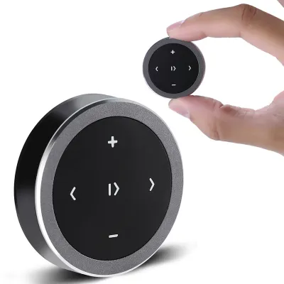 Image de Kit de volant de voiture, télécommande sans fil Bluetooth 4.0, touche média pour téléphone portable, tablette