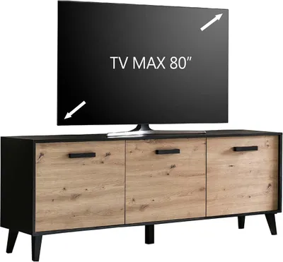 Produktbild von ARTONA 002 TV Lowboard Artisan Eiche / Schwarz