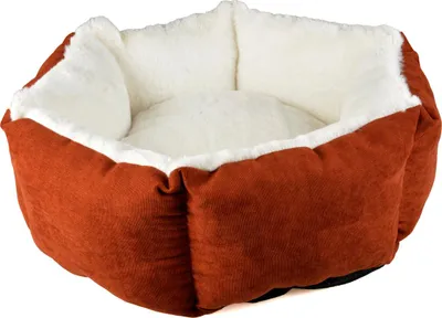 Immagine prodotto di Cuccia per cani Duvo+ hexa Velvet Copper rosso/bianco, taglia: L