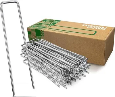 Produktbild von Famanu Bodenanker für harte Böden - 100 Stück - 200 mm lang, 25 mm breit, Ø 3,8 mm