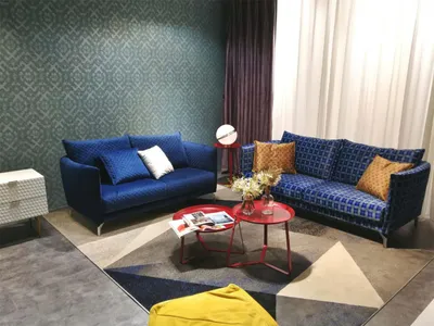 Produktbild von Design Polster Luxus Sitz Sofa Couch  Textil Sofa 2 Sitzer Neu