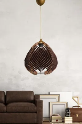 Immagine prodotto di Opviq, YL226, lampadario, CORPO IN PLASTICA, marrone, 25 x 25 x 30 cm