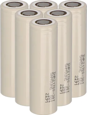 Zdjęcie produktu dla 6x akumulator litowo-jonowy Samsung INR21700-30T 3.6V 3000mAh 35A