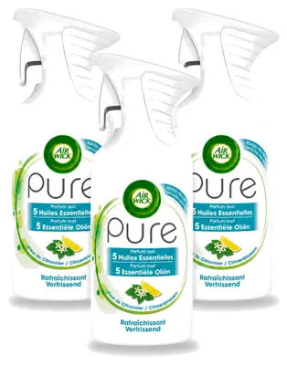 Productafbeelding van 3 x Air Wick Pure luchtverfrisser - Citroenbloesem - 250 ml - Voordeelverpakking - 3 stuks