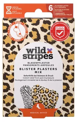 Produktbild von Wild Stripes Pflaster-Mix "Animal", 6 Stück