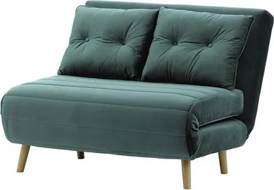 Image de Petit canapé convertible Flic - large de 103 cm-Velluto 12-wax black