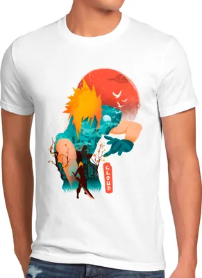 Produktbild von style3 Cloud Sunset Herren T-Shirt anime cloud chocobo sephiroth