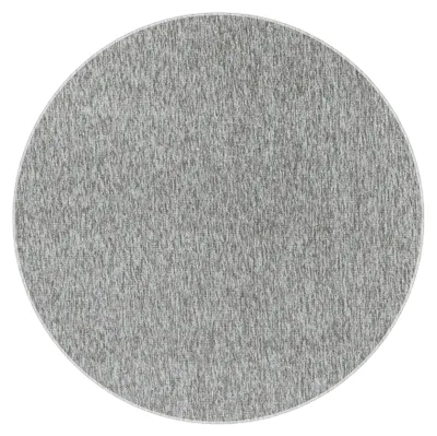 Produktbild von Nizza teppich schlingenflor rund Ø 120cm hellgrau