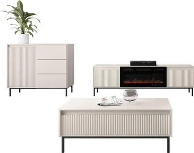 Produktbild von MIRJAN24 Wohnzimmer-Set Ozmi IV, Wohnzimmer vom Hersteller (Farbe: Cashmere)