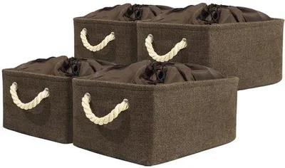 Produktbild von Schrank Organizer - Opbergbox mit Abdeckung - Set von 4 Stücken
