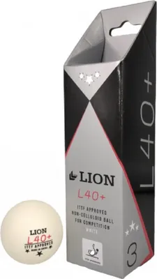 Productafbeelding van Lion - Tafeltennisballen "L40+" (verpakking van 3 stuks) CS903 (één maat) (wit)