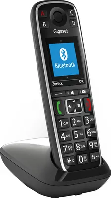 Produktbild von Gigaset E720A, Analoges/DECT-Telefon, Kabelloses Mobilteil, 200 Eintragungen, Anrufer-Identifikation, SMS (Kurznachrichtendienst), Schwarz