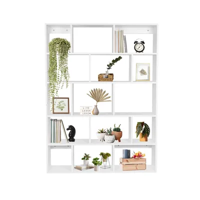 Produktbild von Domax Home - Wandregal Schweberegal Bücherregal - FTS 4, 105x141x18 cm, Weiß