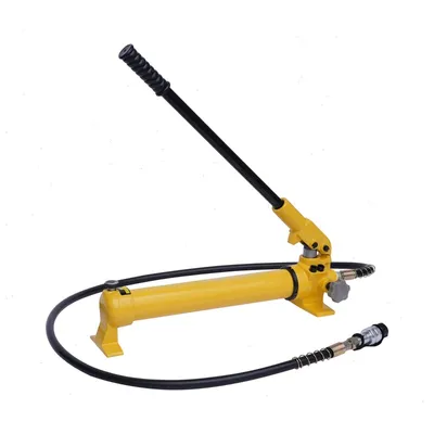 Productafbeelding van Hydraulische Handpomp Handmatig - 700cc Cilinderinhoud - Gietijzer - Geel - Garagebenodigdheden