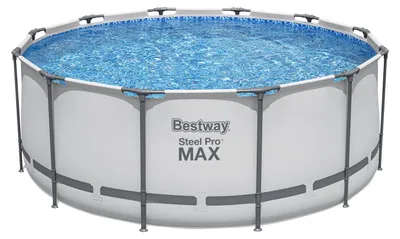 Produktbild von Steel Pro MAX™ Solo Pool ohne Zubehör Ø 366 x 122 cm, lichtgrau, rund
