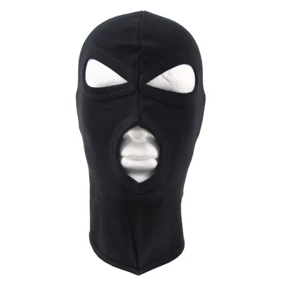 Produktbild von MFH Balaclava, 3-Loch, dünn, 100 % Baumwolle, schwarz