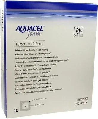 Produktbild von AQUACEL Foam adhäsiv 12,5x12,5 cm Verband