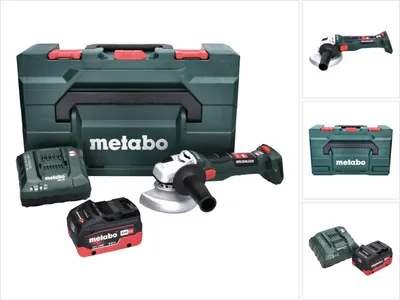 Produktbild von Metabo W 18 LT BL 11-125 Akku Winkelschleifer 18 V 125 mm Brushless + 1x Akku 8,0 Ah + Ladegerät + metaBOX