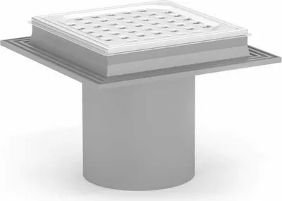 Zdjęcie produktu dla Odpływ Maxi Flex 110 mm Square PURUS niski wpust podłogowy kratka ściekowa do płytek