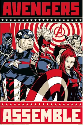 Produktbild von Avengers - Assemble - Poster Druck - Größe 61x91,5 cm