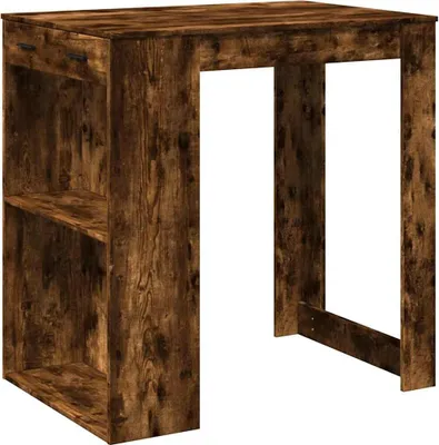 Obrázek produktu pro vidaXL Barový stůl kouřový dub 102x70x103,5 cm materiál na bázi dřeva