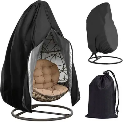 Produktbild von Famanu Hangstuhlbezug - 210D Schutzhülle für Schwebestuhl - wasserdicht - mit Reißverschluss und Zugband - 190 x 115 cm