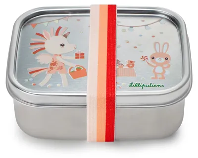 Image de Lilliputiens Boîte à goûter Happy Lena multicolore acier