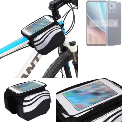 Produktbild von K-S-Trade Rahmentasche Fahrrad-Halterung kompatibel mit Motorola Moto G Stylus (2023) Rahmenhalterung Fahrrad Handyhalterung Fahrradtasche Handy