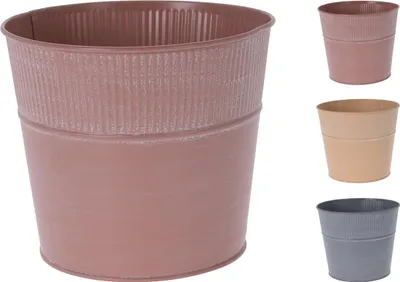 Immagine prodotto di vaso da fiori decorativo 18,5 cm in metallo mix di colori