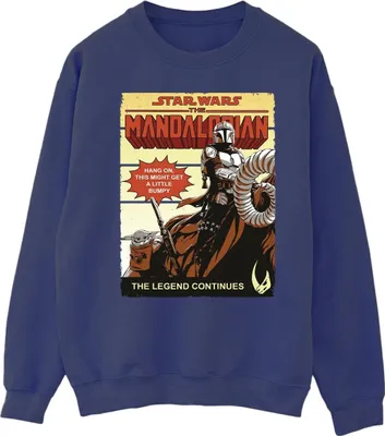 Produktbild von Star Wars The Mandalorian - "Bumpy Ride" Sweatshirt für Herren BI46627 (S) (Marineblau)
