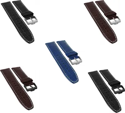 Produktbild von Jacques Lemans Liverpool Uhrenarmband 24mm | Leder 1-1756, Farbe:braun/schwarz