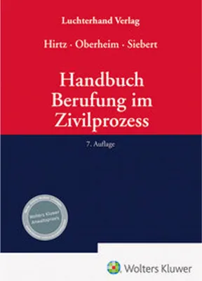 Immagine prodotto di Handbuch Berufung im Zivilprozess