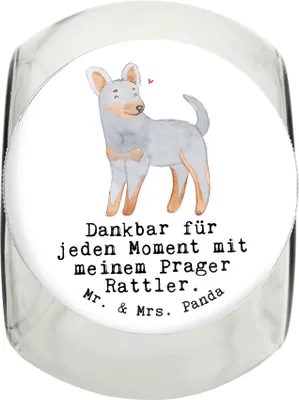 Produktbild von Mr. & Mrs. Panda Dose Prager Rattler Moment XL 2000ml - Weiß - Geschenk, Vorratsbehälter, Bonbonglas, Aufbewahrungsdose, Pincher, Keksdose, schraubglas
